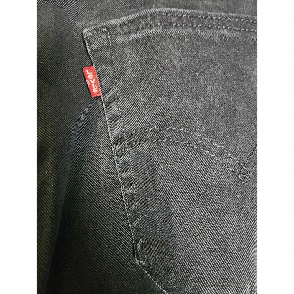 Levi Strauss‎ 513 Mens Black Denim Jeans W31 L30 Straight Fit